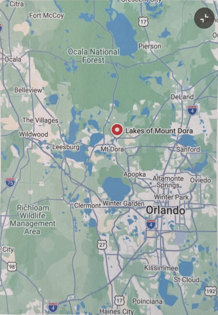 Mount Dora Map #1